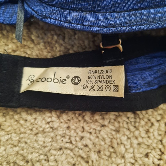 NWT Coobie 34 C Bra..  Padded Underwire, removable straps. - Picture 3 of 4